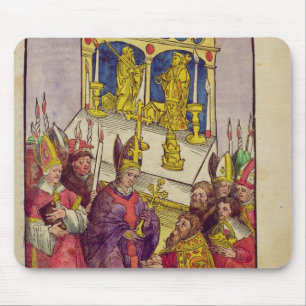 Papst Martin V gibt Sigismund symbolisches Mousepad