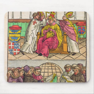 Papst Martin V ist zum Pontifikat installiert Mousepad