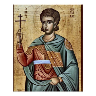 Papst Miltiades Orthodoxe Christliches Symbol Poster