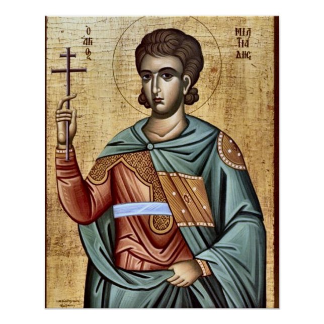 Papst Miltiades Orthodoxe Christliches Symbol Poster (Vorderseite)