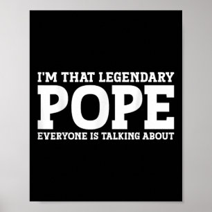 Papst Nachname Lustiges Team Familienname Papst Poster