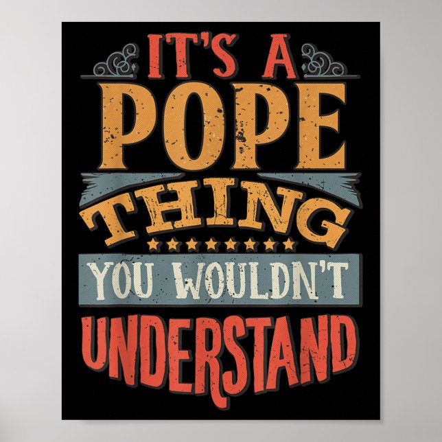 Papst Name _2  Poster (Vorne)