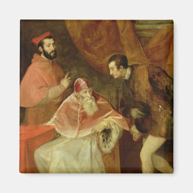 Papst Paul III. und seine Nephews, 1545 Magnet (Vorne)