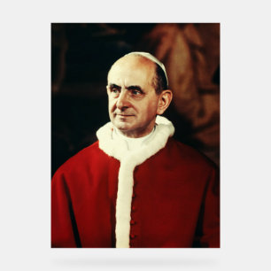 Papst Paul VI. Leiter der katholischen Kirche Acrylschild
