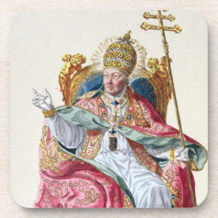 Papst Pius VI (1717-99) von 'Receuil DES Estampes, Untersetzer