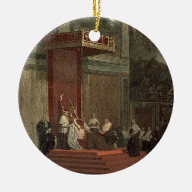 Papst Pius VII (Luigi Barnaba Chiaramonti) Keramik Ornament (Vorne)