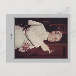 Papst Pius XII Postkarte