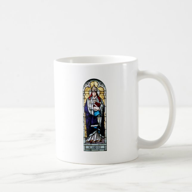 Papst Saint Gregory das große - Buntglas Tasse (Rechts)