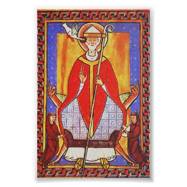 Papst Saint Gregory I. Dialoge Fotodruck (Vorne)