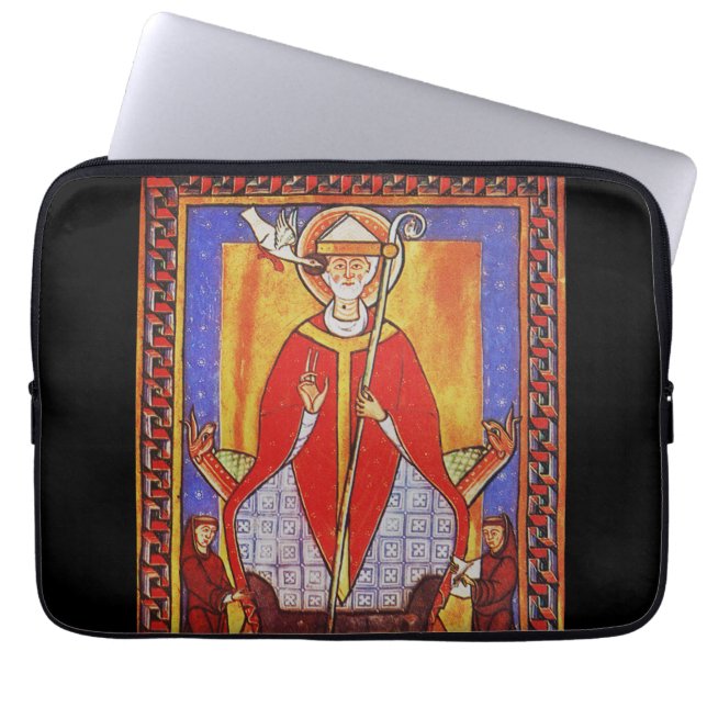 Papst Saint Gregory I. Dialoge Laptopschutzhülle (Vorderseite)