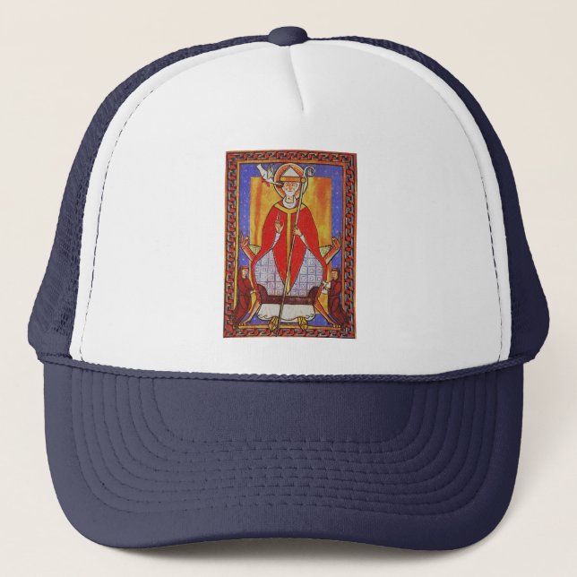 Papst Saint Gregory I. Dialoge Truckerkappe (Vorderseite)