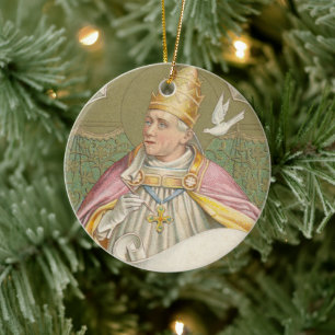 Papst St. Gregor der Große (M 067) Keramik Ornament