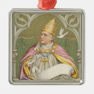 Papst St. Gregor der Große (M 067) Ornament Aus Metall