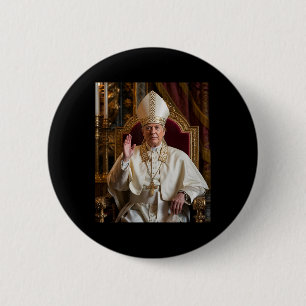 Papst Trump: Der lustige Präsident Trump Will, die Button