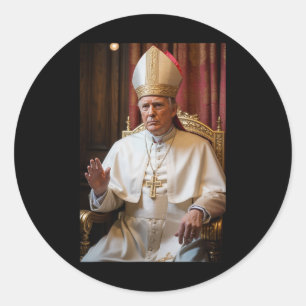 Papst Trump: Der lustige Präsident Trump Will, die Runder Aufkleber