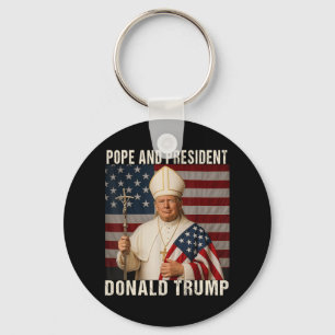 Papst Trump: Der lustige Präsident Trump Will, die Schlüsselanhänger