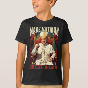 Papst Trump: Der lustige Präsident Trump Will, die T-Shirt