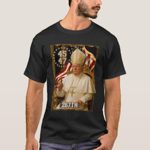 Papst Trump: Der lustige Präsident Trump Will, die T-Shirt