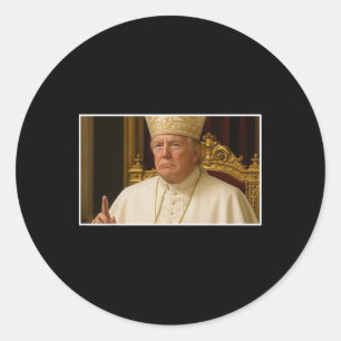 Papst Trump: Der nächste Papst Runder Aufkleber