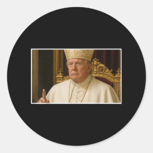 Papst Trump: Der nächste Papst Runder Aufkleber