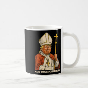 Papst-Trump-Fun-Design mit Papstvestments 1 Kaffeetasse
