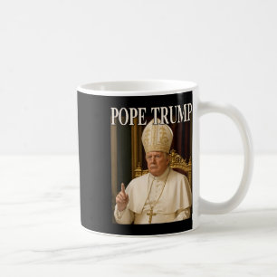 Papst Trump Funny Präsident Trump erklärt sich sel Kaffeetasse