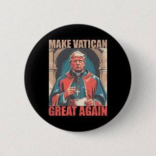 Papst Trump Funny Trump Vatican Christlich Retro C Button