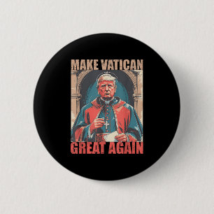 Papst Trump Funny Trump Vatican Christlich Retro C Button