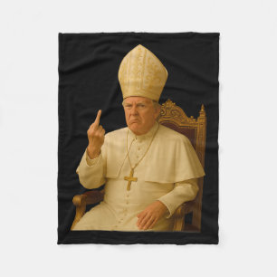 Papst Trump Funny Trump Vatican Christlich Retro C Fleecedecke
