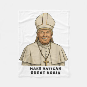Papst Trump Funny Trump Vatican Christlich Retro C Fleecedecke