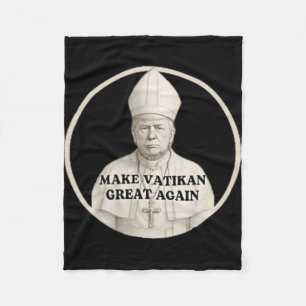 Papst Trump Funny Trump Vatican Christlich Retro C Fleecedecke