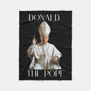 Papst Trump Funny Trump Vatican Christlich Retro C Fleecedecke