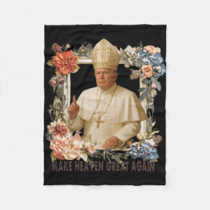 Papst Trump Funny Trump Vatican Christlich Retro C Fleecedecke