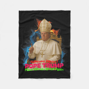 Papst Trump Funny Trump Vatican Christlich Retro C Fleecedecke