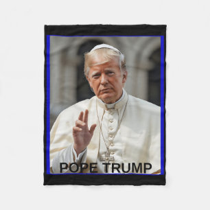 Papst Trump Funny Trump Vatican Christlich Retro C Fleecedecke