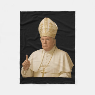 Papst Trump Funny Trump Vatican Christlich Retro C Fleecedecke