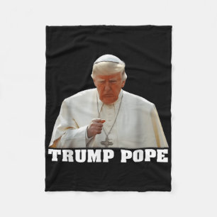 Papst Trump Funny Trump Vatican Christlich Retro C Fleecedecke