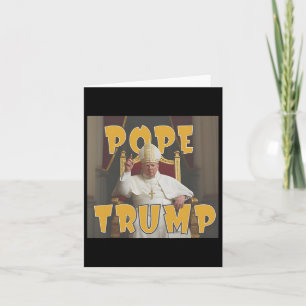 Papst Trump Funny Trump Vatican Christlich Retro C Karte