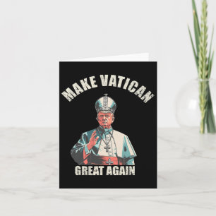 Papst Trump Funny Trump Vatican Christlich Retro C Karte