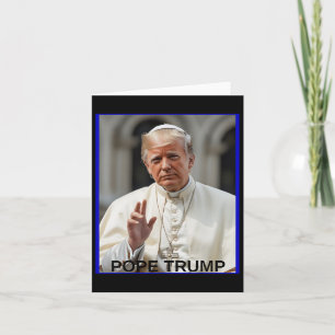 Papst Trump Funny Trump Vatican Christlich Retro C Karte