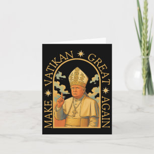 Papst Trump Funny Trump Vatican Christlich Retro C Karte