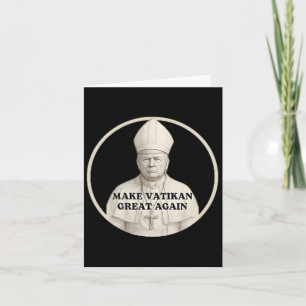 Papst Trump Funny Trump Vatican Christlich Retro C Karte