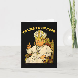 Papst Trump Funny Trump Vatican Christlich Retro C Karte
