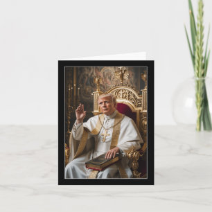 Papst Trump Funny Trump Vatican Christlich Retro C Karte