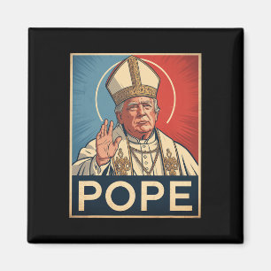 Papst Trump Funny Trump Vatican Christlich Retro C Magnet