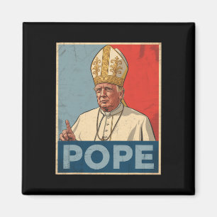 Papst Trump Funny Trump Vatican Christlich Retro C Magnet