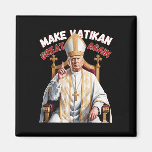 Papst Trump Funny Trump Vatican Christlich Retro C Magnet