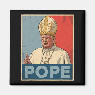 Papst Trump Funny Trump Vatican Christlich Retro C Magnet