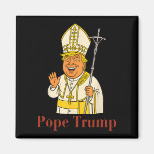 Papst Trump Funny Trump Vatican Christlich Retro C Magnet