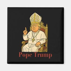 Papst Trump Funny Trump Vatican Christlich Retro C Magnet